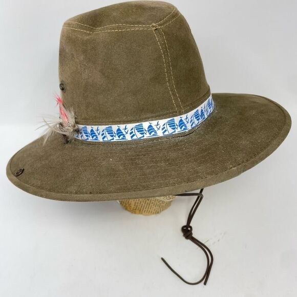 Henschel Hat Co. Waxed Cotton Safari Hat Large - Picture 1 of 9